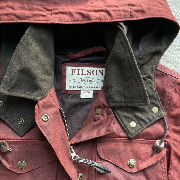 Filson waxed jacket with hood - Picture 2 of 5